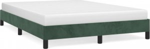 vidaXL vidaXL Rama łóżka, ciemnozielona, 140x190 cm, aksamitna 2