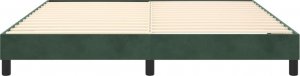 vidaXL vidaXL Rama łóżka, ciemnozielona, 180x200 cm, tapicerowana aksamitem 5