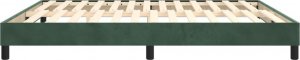 vidaXL vidaXL Rama łóżka, ciemnozielona, 180x200 cm, tapicerowana aksamitem 6