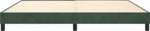 vidaXL vidaXL Rama łóżka, ciemnozielona, 200x200 cm, tapicerowana aksamitem 5