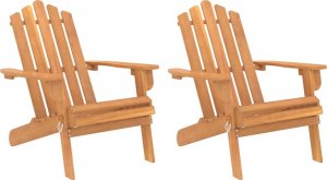 vidaXL vidaXL Krzesła ogrodowe Adirondack, 2 szt., drewno akacjowe 2