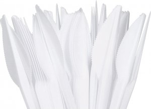 Bittner Sztućce jednorazowe noże plastikowe białe100 szt. 1