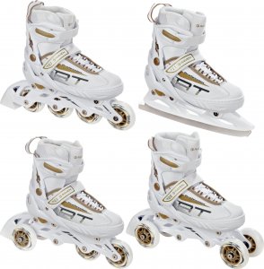 Rolki RAVEN Rolki Łyżwy 4w1 RAVEN Profession White/Gold 38-42 1