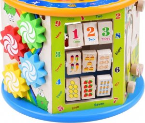 Jokomisiada Drewniana kostka edukacyjna sorter 8w1 ZA4117 6