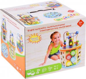 Jokomisiada Drewniana kostka edukacyjna sorter 8w1 ZA4117 10
