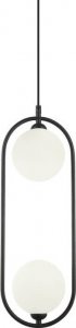Lampa wisząca Italux Salonowa lampa wisząca Lupus nad stolik czarna biała 2