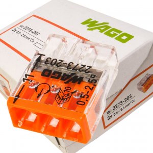 Szybkozłączka Wago Szybkozłączka 3x 0,5-2,5mm2 WAGO 2273-203 100szt 1