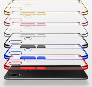Clear  Clear Color case żelowy pokrowiec etui z metaliczną ramką Huawei P Smart Pro / Huawei 6
