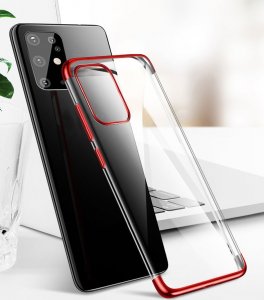 Clear  Clear Color case żelowy pokrowiec etui z metaliczną ramką Huawei P40 niebieski 10