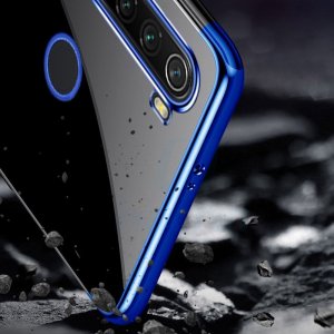 Clear  Clear Color case żelowy pokrowiec etui z metaliczną ramką Motorola G8 Play niebieski 11