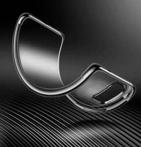 Clear  Clear Color case żelowy pokrowiec etui z metaliczną ramką Samsung Galaxy A41 czarny 8