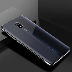 Clear  Clear Color case żelowy pokrowiec etui z metaliczną ramką Xiaomi Redmi 8A czarny 2