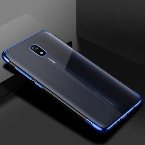 Clear  Clear Color case żelowy pokrowiec etui z metaliczną ramką Xiaomi Redmi 8A niebieski 2