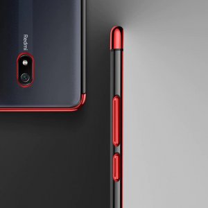 Clear  Clear Color case żelowy pokrowiec etui z metaliczną ramką Xiaomi Redmi 8A niebieski 3
