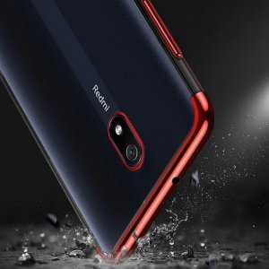 Clear  Clear Color case żelowy pokrowiec etui z metaliczną ramką Xiaomi Redmi 8A niebieski 5