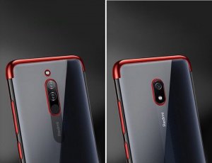 Clear  Clear Color case żelowy pokrowiec etui z metaliczną ramką Xiaomi Redmi 8A niebieski 6