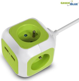 GreenBlue MagicCube poczwórne gniazdko prądowe, 2 wejścia usb 1,4m GB118 (MCE118) 6