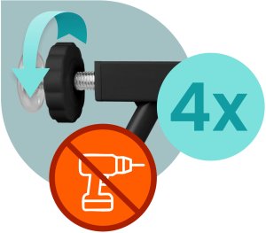 Barierka bramka zabezpieczająca czarna Nukido 718300 5