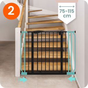 Barierka bramka zabezpieczająca czarna Nukido 718300 8