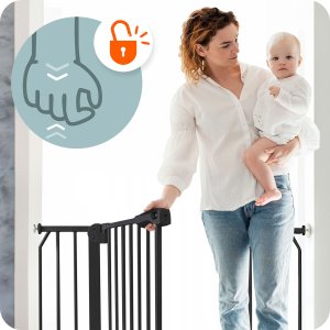 Barierka bramka zabezpieczająca czarna Nukido 718300 12