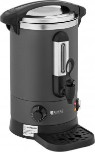 Royal Catering Warnik podgrzewacz do wody z podwójnymi ściankami i ociekaczem 6.1 L 1500 W szary Warnik podgrzewacz do wody z podwójnymi ściankami i ociekaczem 6.1 L 1500 W szary 2