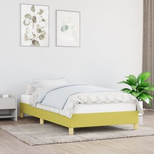 vidaXL Rama łóżka, zielona, 80 x 200 cm, tapicerowana tkaniną 1