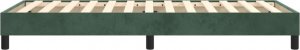 vidaXL Rama łóżka, ciemnozielona, 90x200 cm, tapicerowana aksamitem 6