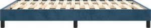 vidaXL Rama łóżka, ciemnoniebieska, 140x200 cm, tapicerowana aksamitem 6