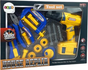 LeanToys Zestaw Dla Majsterkowicza Wiertarka Na Baterie 2