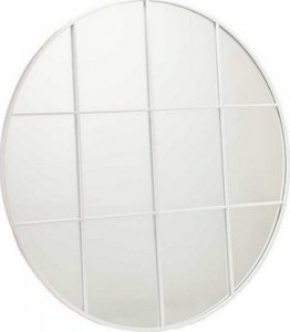Gift Decor Lustro ścienne Okrągły Metal Biały (100 x 2,5 x 100 cm) 1
