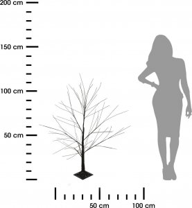 Dekoracja świąteczna H&S Decoration drzewko 3