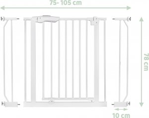Bramka zabezpieczająca biała 718100 8