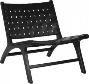 DKD Home Decor Krzesło DKD Home Decor Teczyna Czarny Skóra (65 x 79 x 70 cm) 1