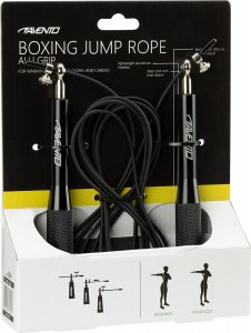 Skakanka sportowa Avento Skakanka stalowa aluminiowa bokserska AVENTO 2,8m uni 4