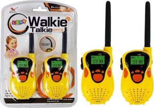 Krótkofalówka LeanToys Walkie Talkie Krótkofalówki Zasięg 100 m Żółte Dla Dzieci 1