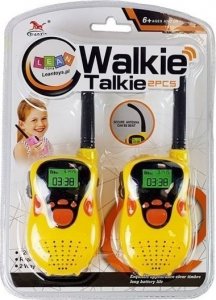 Krótkofalówka LeanToys Walkie Talkie Krótkofalówki Zasięg 100 m Żółte Dla Dzieci 3