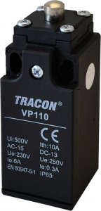 Tracon Electric Łącznik krańcowy VP110 z trzpieniem i zderzakiem 1