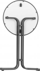 Royal Catering Stół stolik barowy okrągły wysoki składany śr. 80 cm wys. 110 cm czarny Stół stolik barowy okrągły wysoki składany śr. 80 cm wys. 110 cm czarny (10011473) 6