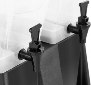 Royal Catering Dyspenser dozownik do soków napojów lemoniady z kranem plastikowy podwójny 2x 9.3 l Dyspenser dozownik do soków napojów lemoniady z kranem plastikowy podwójny 2x 9.3 l 3