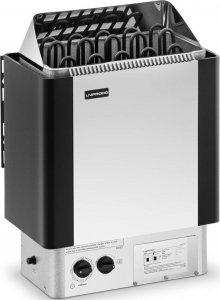 Uniprodo Piec do sauny elektryczny z wbudowanym sterowaniem 9-13 m3 do 110C 400 V 9 kW srebrno-czarny Piec do sauny elektryczny z wbudowanym sterowaniem 9-13 m3 do 110C 400 V 9 kW srebrno-czarny (10250219) 2