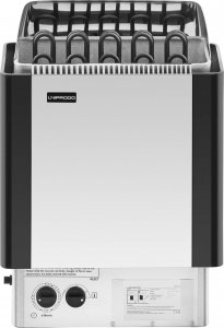 Uniprodo Piec do sauny elektryczny z wbudowanym sterowaniem 9-13 m3 do 110C 400 V 9 kW srebrno-czarny Piec do sauny elektryczny z wbudowanym sterowaniem 9-13 m3 do 110C 400 V 9 kW srebrno-czarny (10250219) 7