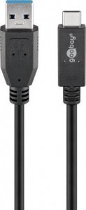 Kabel USB Goobay USB-A - USB-C 1 m Czarny 1