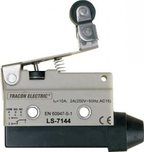 Tracon Electric Łącznik krańcowy z dźwignią sprężynową i rolką przegubową LS7144 1