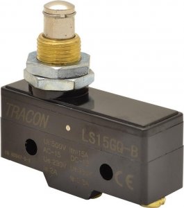 Tracon Electric Łącznik krańcowy z długim trzpieniem ze zderzakiem LS15GQ-B 1