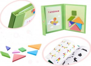 Książeczka magnetyczna układanka klocki 3D tangram 2