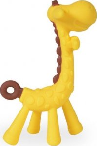 Gryzak silikonowy na ząbkowanie żółta żyrafa 1