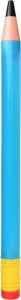 Sikawka pompka na wodę ołówek 54cm niebieski 1