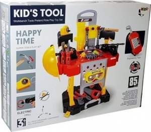 LeanToys Zestaw Majsterkowicza na baterie 3w1 Walizka Warsztat 85 elementów 56cm 7