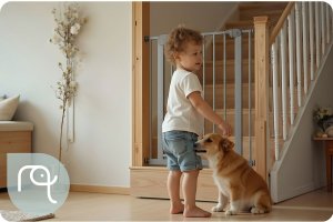 Barierka bramka zabezpieczająca szara Nukido 718301 7