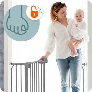 Barierka bramka zabezpieczająca szara Nukido 718301 12